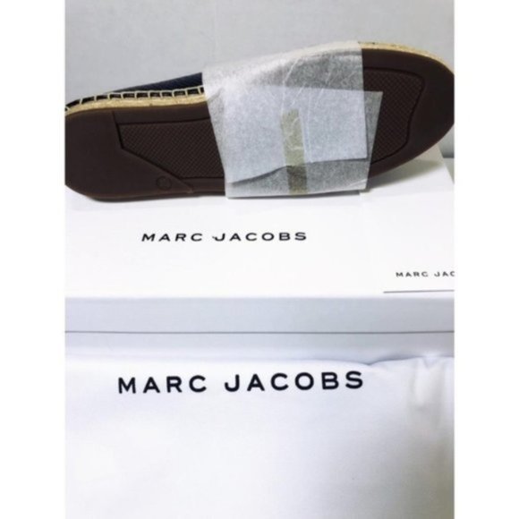 SOLD Marc Jacobs Black Leather Daisy Flat Espadril - Picture 7 of 8